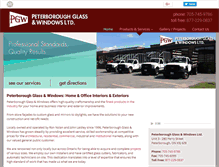 Tablet Screenshot of peterboroughglass.com